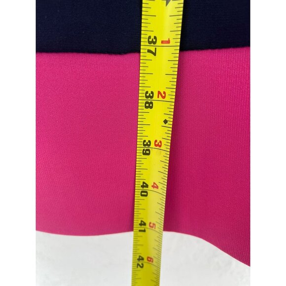 Aqua Womens Sleeveless Colorblock High Low Dress Navy Pink Sz 8 - Picture 7 of 11